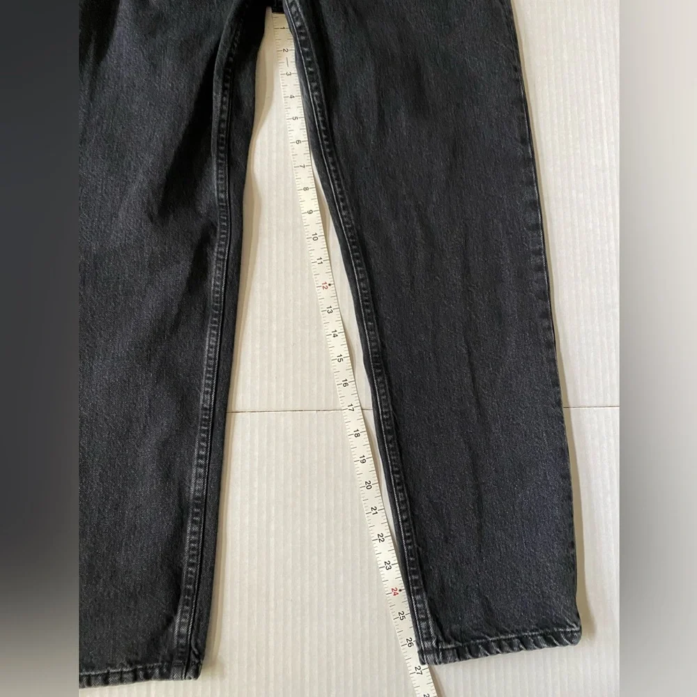 Everlane The 90s Cheeky Jean Organic Cotton Black Button Fly - Picture 12 of 16
